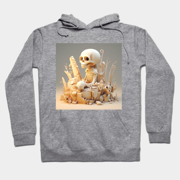 funny preppy skeleton waiting for a soul mate Hoodie by MilkyBerry